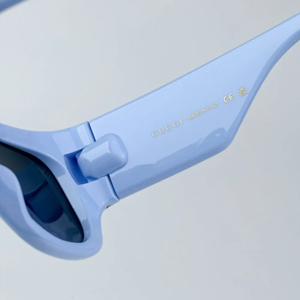 Gucci GG1545S 004 BRAND NEW Sunglasses Light Blue Women Square